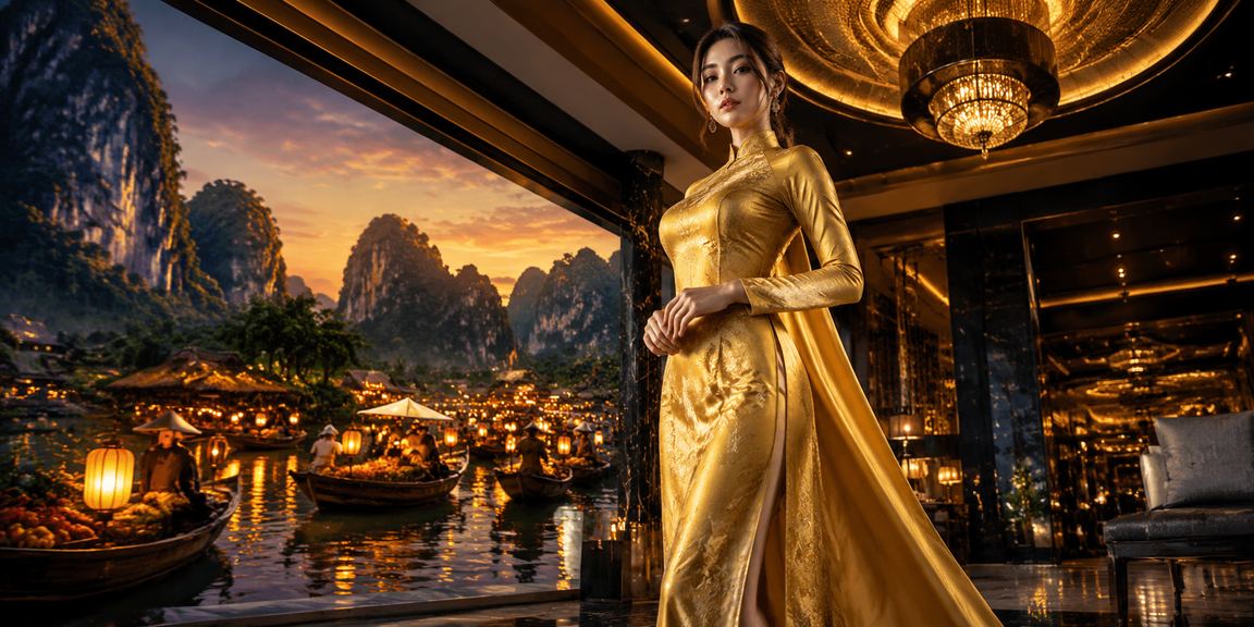 Không gian casino nổi bật tại trung tâm Việt Nam với ánh đèn neon
